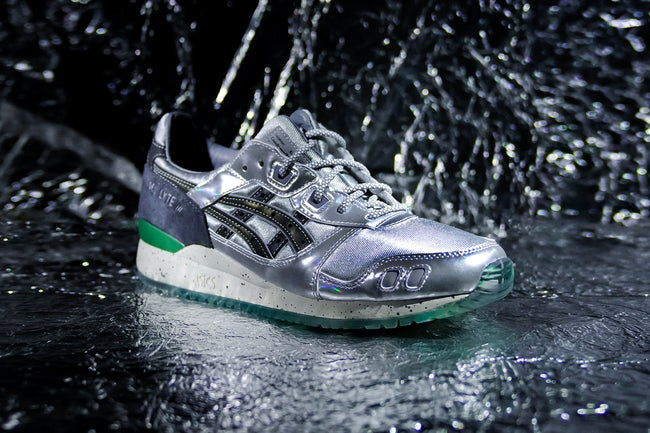 Asics x SneakerLAH x HUNDRED% Gel-Lyte III - Piedmont Grey/Shamrock Green Main Image