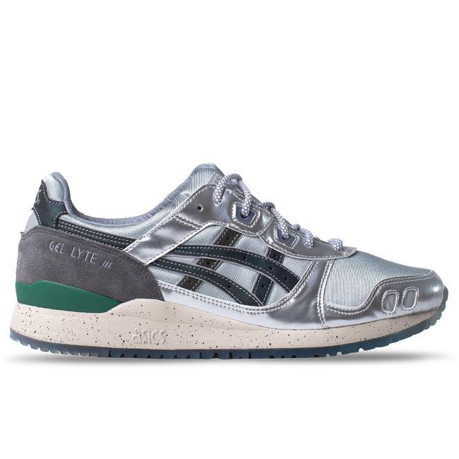 Asics x SneakerLAH x HUNDRED% Gel-Lyte III - Piedmont Grey/Shamrock Green Hover Image