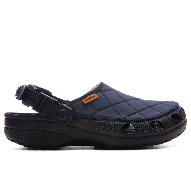 Crocs x Butter Classic Clog - Black/Navy Hover Image