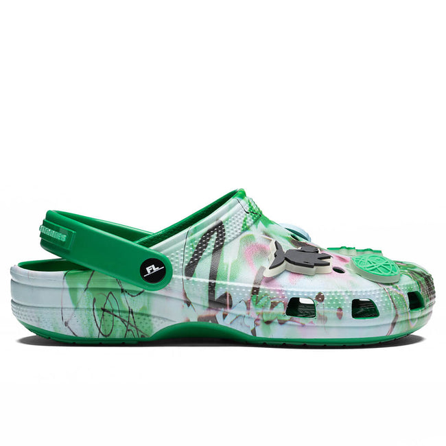 Crocs x The Futura Laboratories Classic Clog - Green Ivy Hover Image