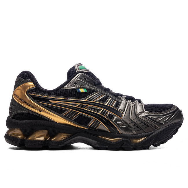 Asics x Ayrton Senna Gel-Kayano 14 - Black/Pure Gold Hover Image