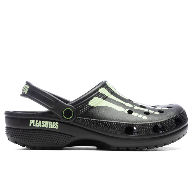 Pleasures x Crocs Classic Clog - Black Hover Image